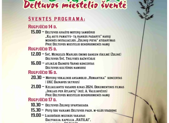 Deltuvos miestelio 805-asis gimtadienis