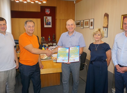Ukmergės rajono savivaldybės vadovai su svečiais iš Ukrainos