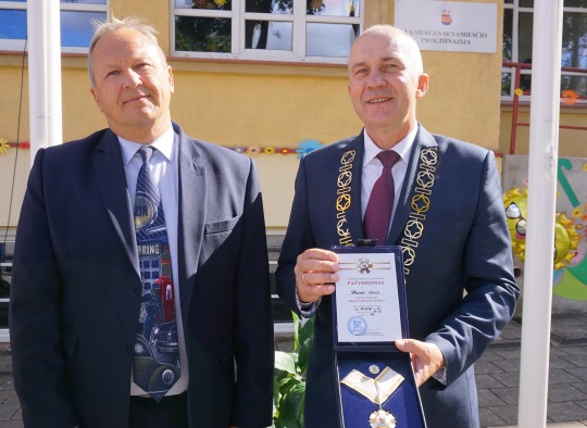 Mero padėkos ženklas įteiktas A.Kerzai