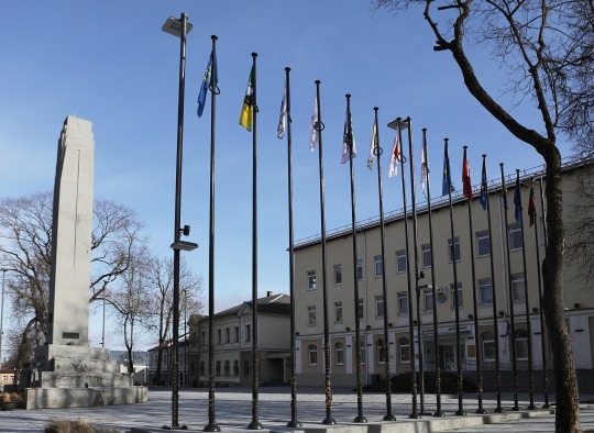 Ukrainos vėliava suplėvėsavo Kęstučio aikštėje 