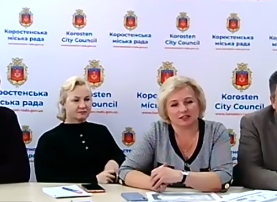 Korosten miesto atstovai