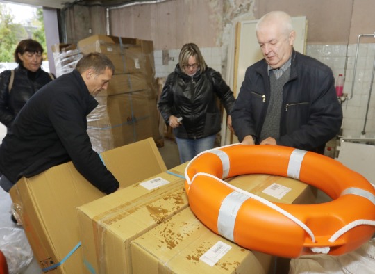 Seniūnams išdalintos gelbėjimosi priemonės 