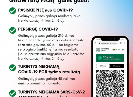 Nuo 2021 09 13 Galimybių pasą galės gauti
