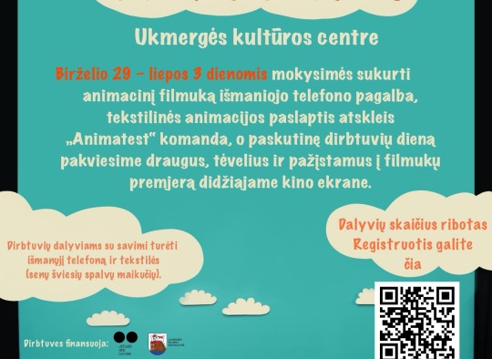 STOP MOTION animacijos dirbtuvės