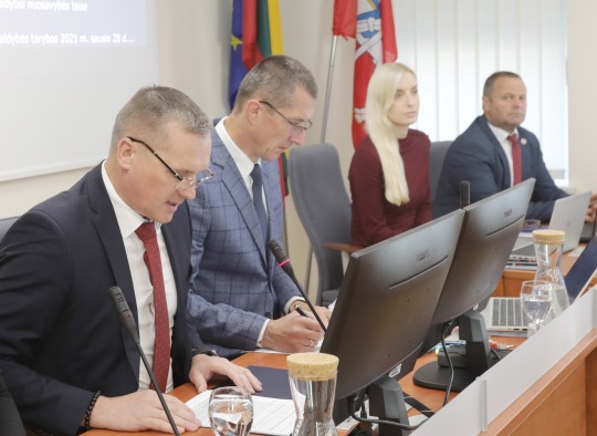 Tarybos posėdžio akimirkos