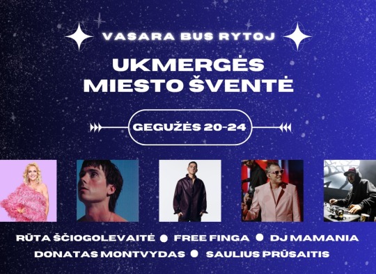 Gegužės mėnesio renginiai Ukmergėje ir rajone