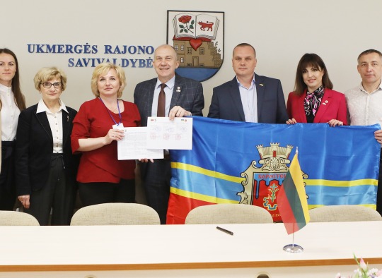 Delegation from Korosten and representatives of Ukmerge district municipality