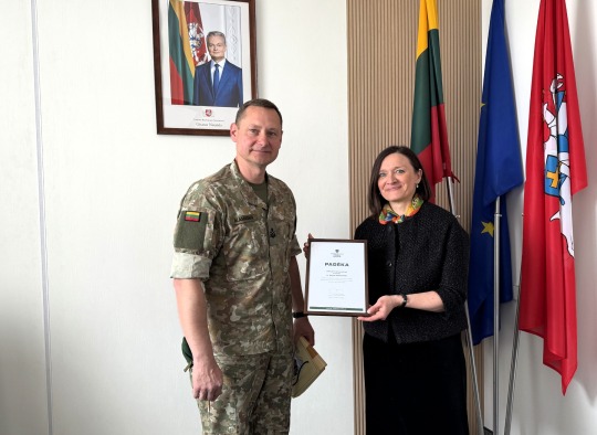 Už svarų indėlį organizuojant iškilmingą ceremoniją – kariuomenės padėkos