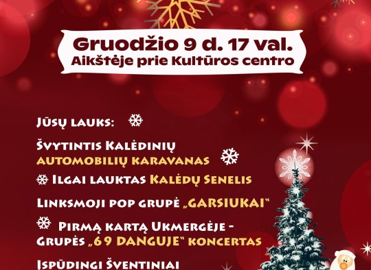 Kalėdiniai renginiai Ukmergėje