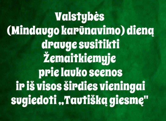Liepos 6 d. renginys