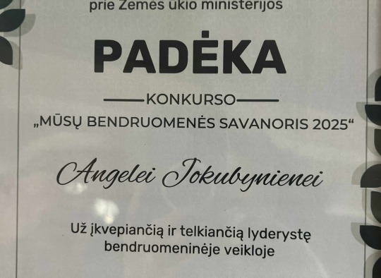 Tarp konkurso apdovanotųjų – ir ukmergiškė A. Jokubynienė