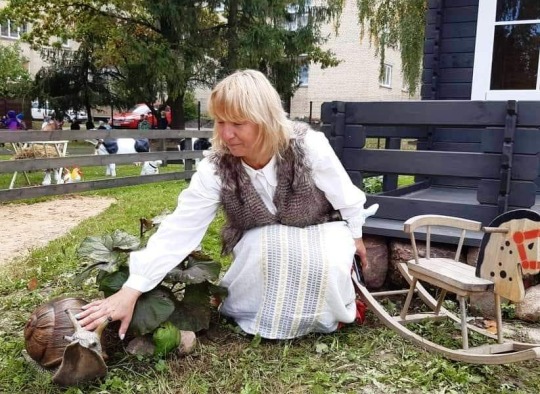 Vaikų lopšelio-darželio kieme įkurta kaimiška sodyba įvertinta respublikos mastu 