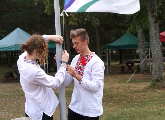 Flag raising