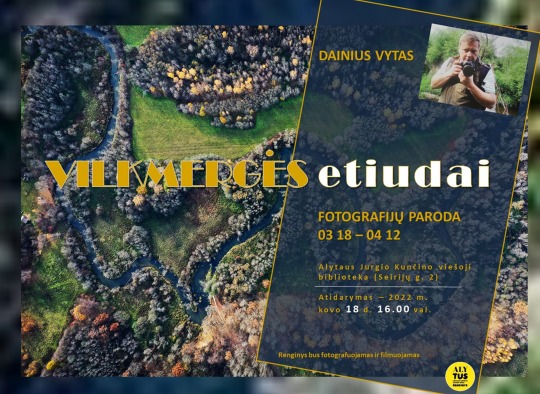 Parodos „Vilkmergės etiudai“ plakatas