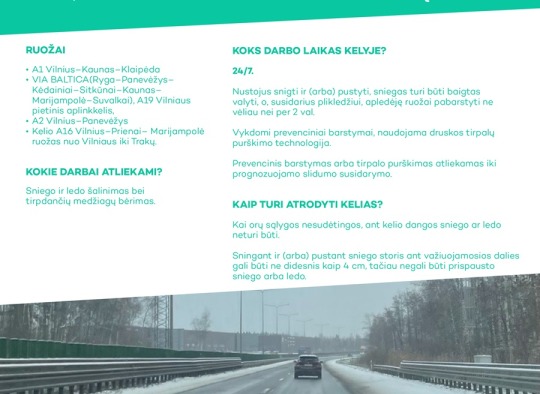 AB „Kelių priežiūra“ informacija