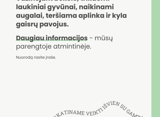 Aktuali informacija keturračių ir krosinių motociklų vairuotojams