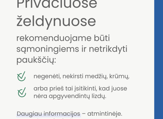 Paukščiai peri - saugokime lizdus