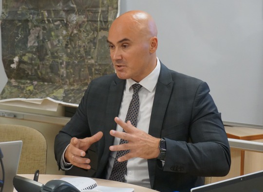 Civilinės saugos stalo pratybų dalyviai