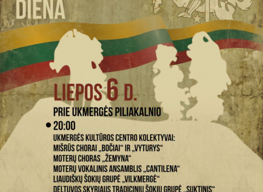 Liepos mėnesio renginiai Ukmergėje ir rajone