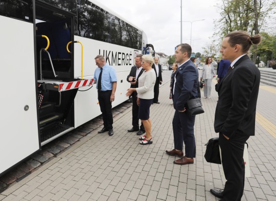 Autobuso apžiūros akimirka