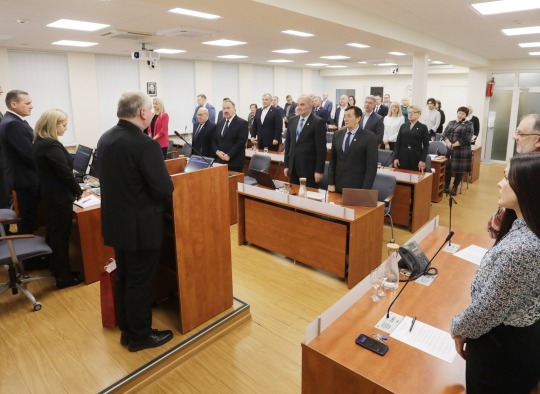 Posėdžio akimirkos