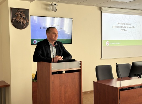Ukmergės r. policijos komisariato pareigūnai pristatė savo veiklos 2024 metų rezultatus