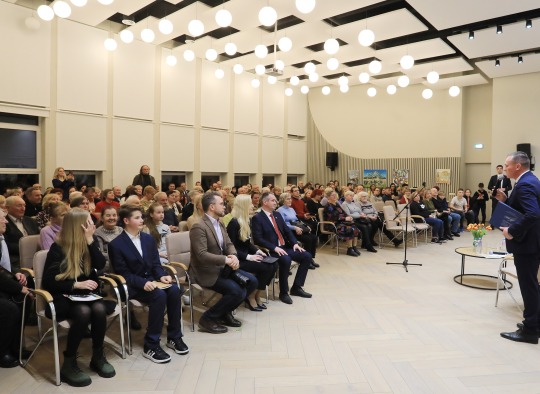 Šalies vadovas Ukmergėje susitikime su ukmergiškiais