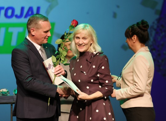 Mokytojų dieną Ukmergėje skambėjo padėkos ir sveikinimai pedagogams