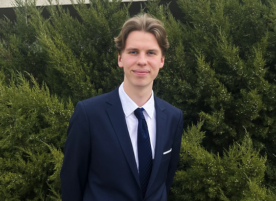Lietuvos moksleivių sąjungos prezidentas Martynas Dikšaitis