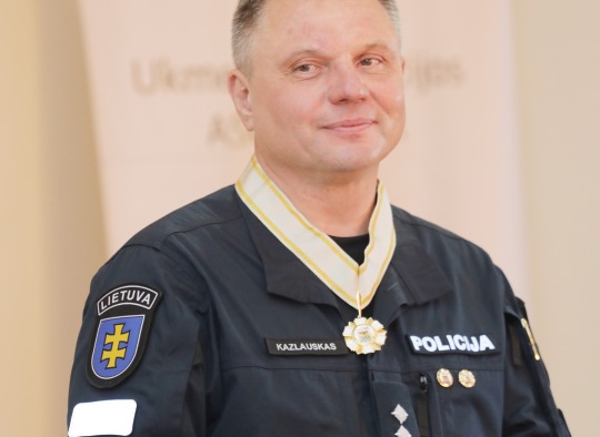 Ukmergės rajono policijos komisariato buvusio vadovo išlydėtuvių ir naujo vadovo pristatymo akimirkos
