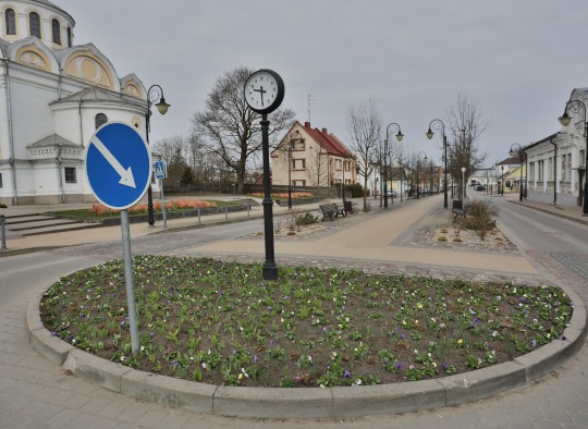 Ukmergės viešąsias erdves papuošė pirmosios pavasarinės gėlės