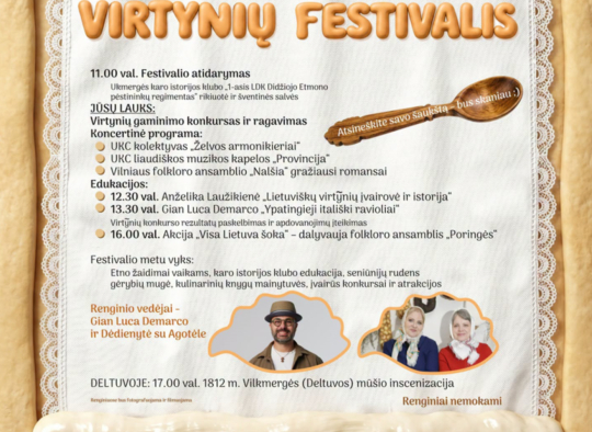 Rugpjūčio mėnesio renginiai Ukmergėje ir rajone