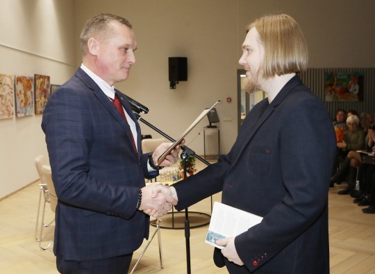 Vlado Šlaito premijos įteikimo šventės akimirkos