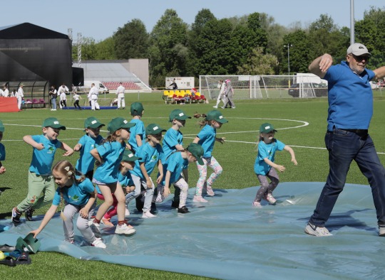 Ukmergiškiai darželinukai rinkosi į Sporto šventę
