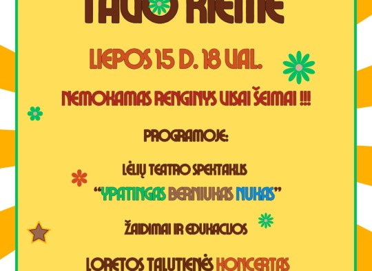 Liepos mėnesio renginiai Ukmergėje ir rajone