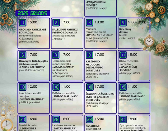 Kalėdos Ukmergėje 2025