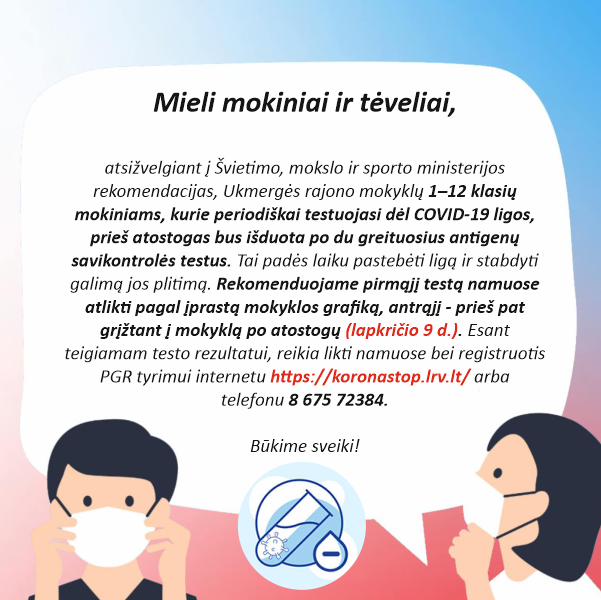 Dėl antigenų testų