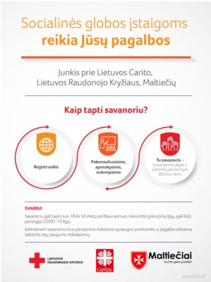Registruokis ir tapk savanoriu