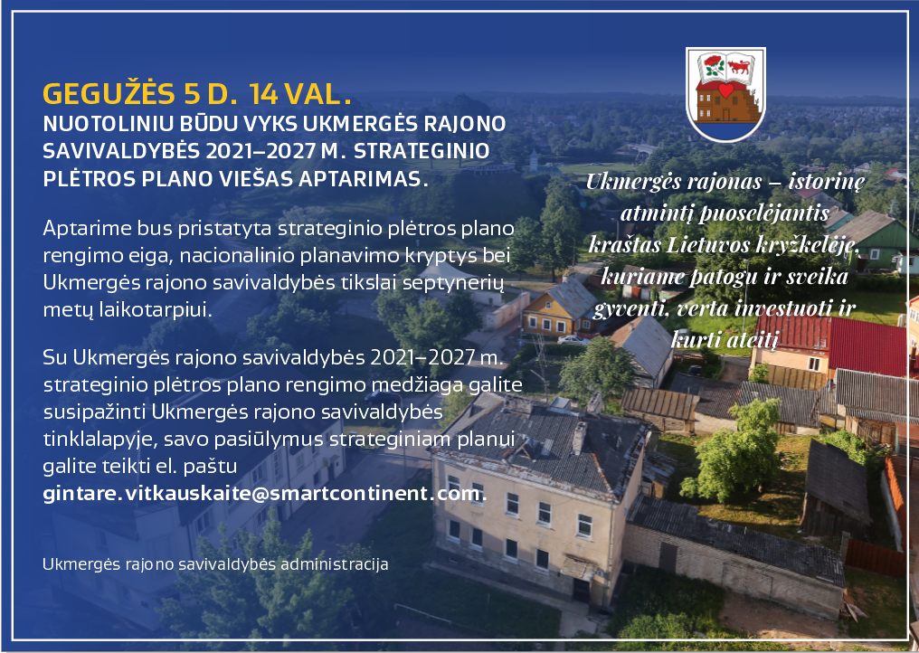 Plėtros plano viešas aptarimas