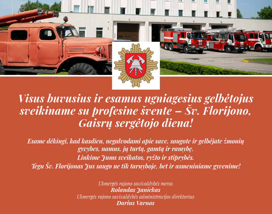 Sveikinimas gaisrininkams