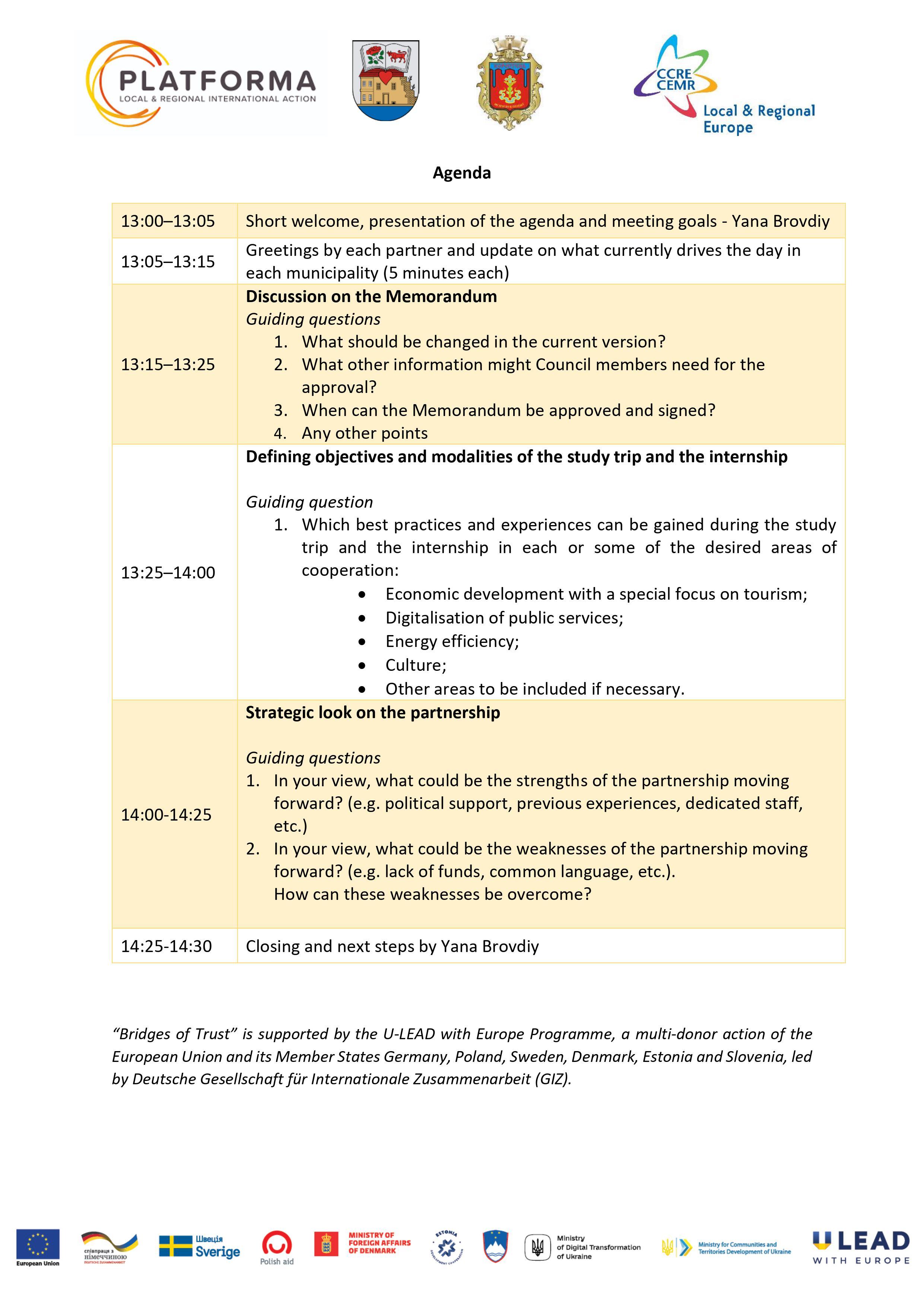 Agenda